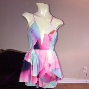Rainbow Romper - Size Small